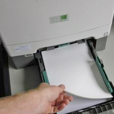 Anlagenetikett A4 kann mit jedem Laserdrucker bedruckt werden