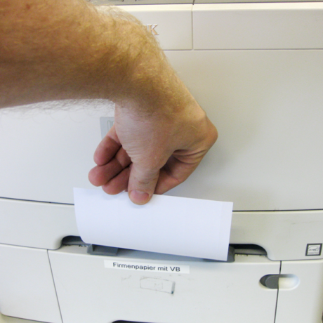 Die Tietleisten können einfachmit einem Laserdrucker bedruckt wreden