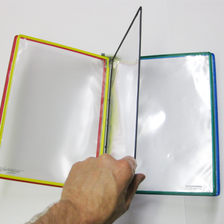 Dokuhalter 5x A4 Mag robust hat 5 farbige Taschen zur visuellen Kennzeichnung der einzelnen Aushänge