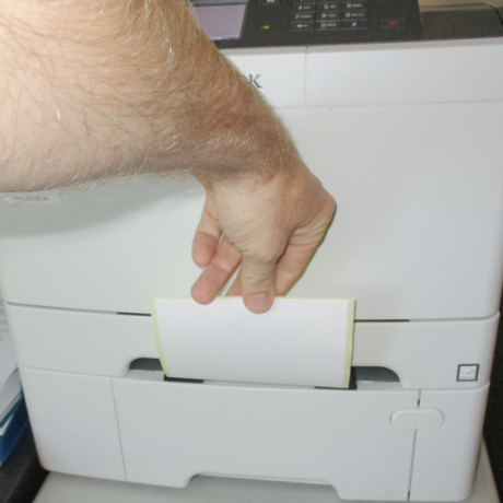 Steckkarte 70 print kann im Laserdrucker einfach bedruckt werden
