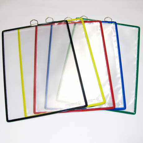Hängesichttafel A4 H in verschiedenen Farben zur Visualisierung der einzelnen Formblätter