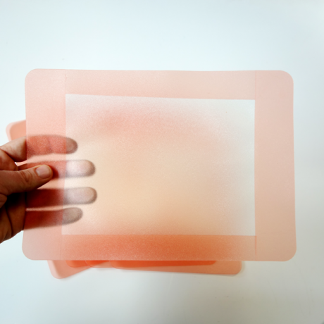 B-Sign T A5 ist eine selbstklebende transparente Folie für Bodenmarkierungen