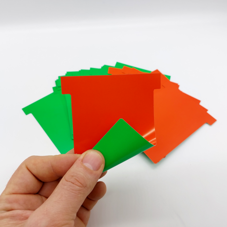 T-Wendekarte 90 Kunststoff mit zwei farbigen Seiten